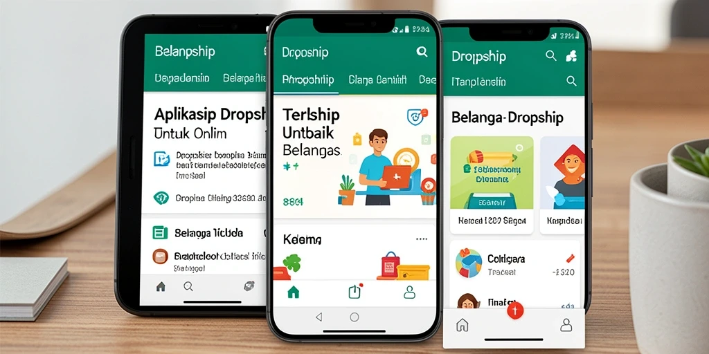 Tampilan antarmuka aplikasi Dropship 8364 yang mudah digunakan.