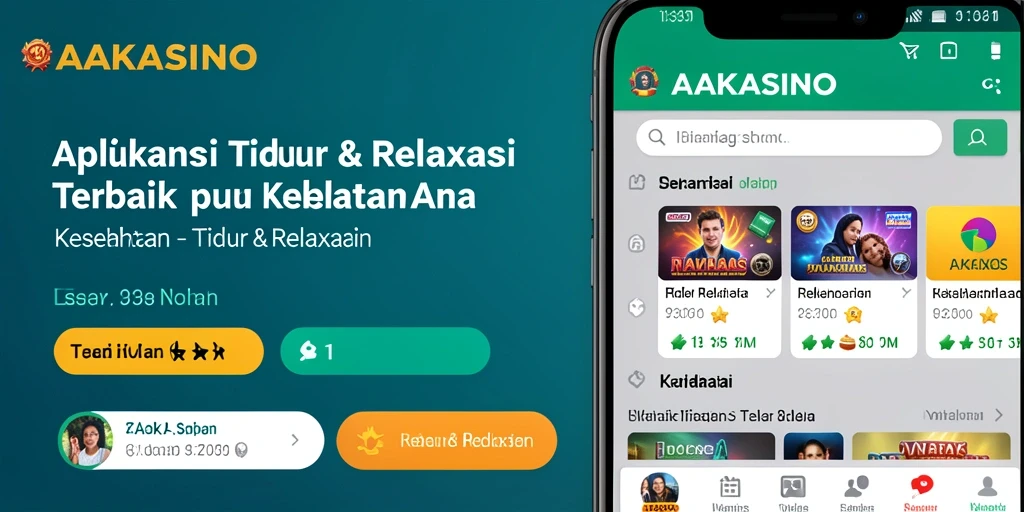 Antarmuka AAKASINO yang sederhana dan menenangkan.