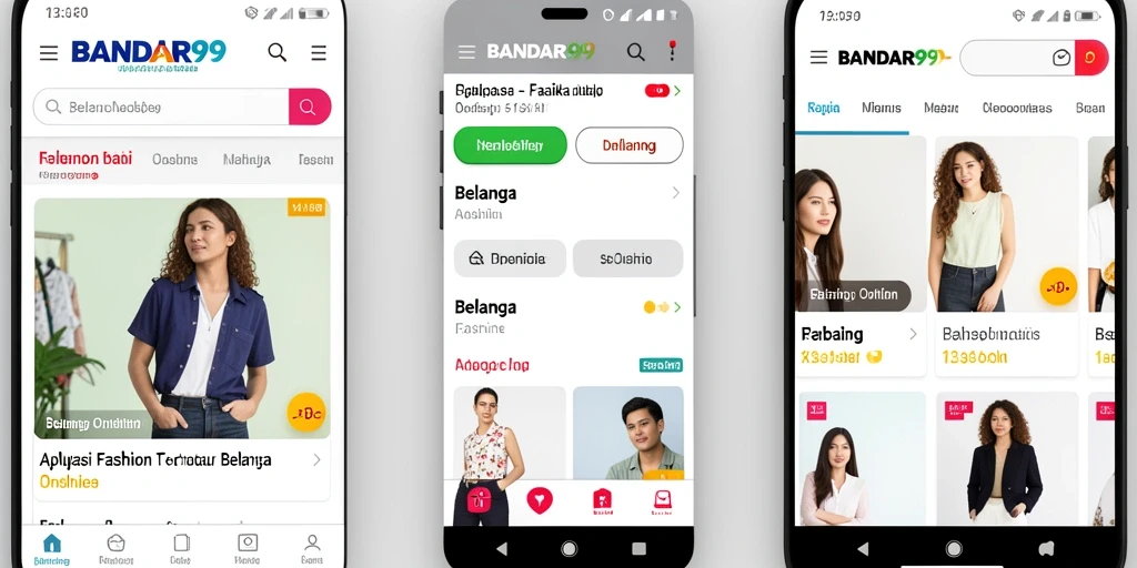 Antarmuka pengguna BANDAR99 yang intuitif untuk berbelanja fashion.