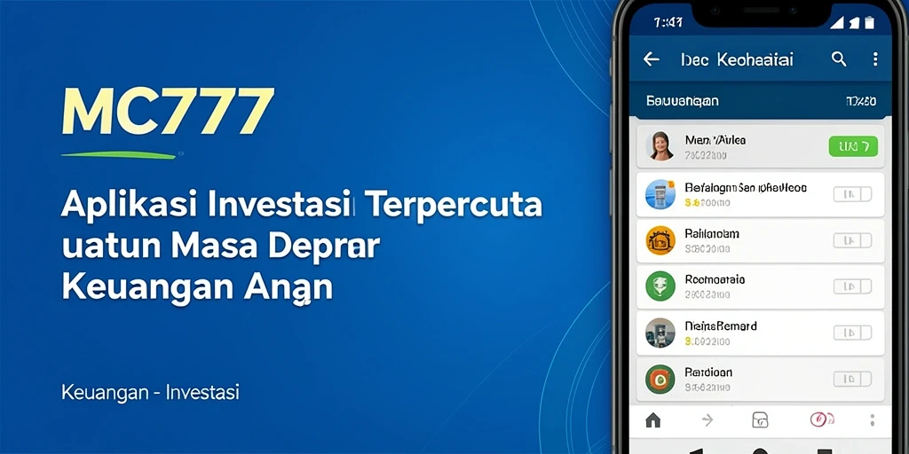 Tampilan antarmuka aplikasi Investasi MC777 yang menarik dan informatif.