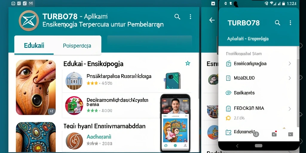 Antarmuka pengguna yang informatif dan menarik dari TURBO78.