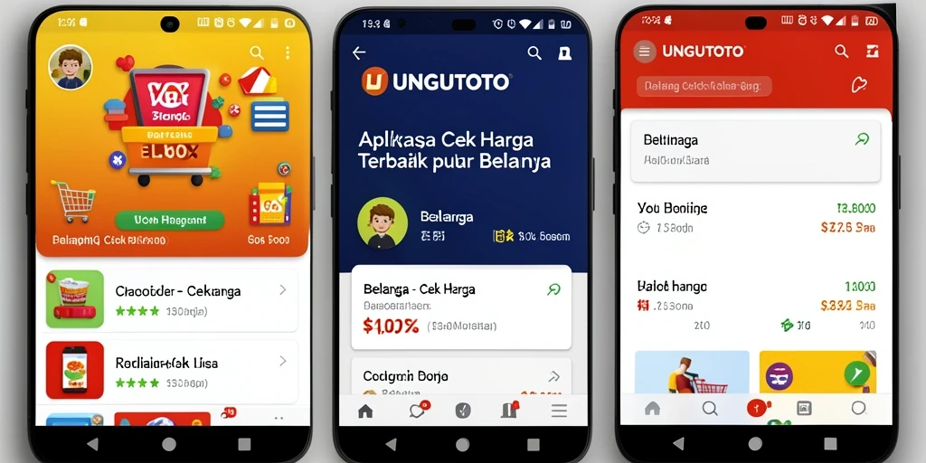 Tampilan antarmuka UNGUTOTO yang sederhana dan informatif.