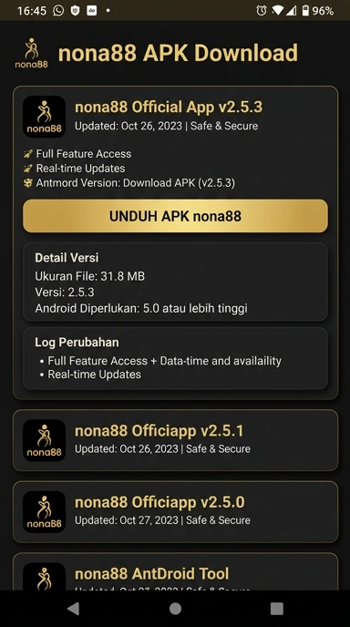 Cara unduh dan instal APK nona88 dengan mudah